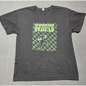 Vintage Voodoo Glow Skulls Shirt Mens XL Extra Large Black Short Sleeve Ska Band